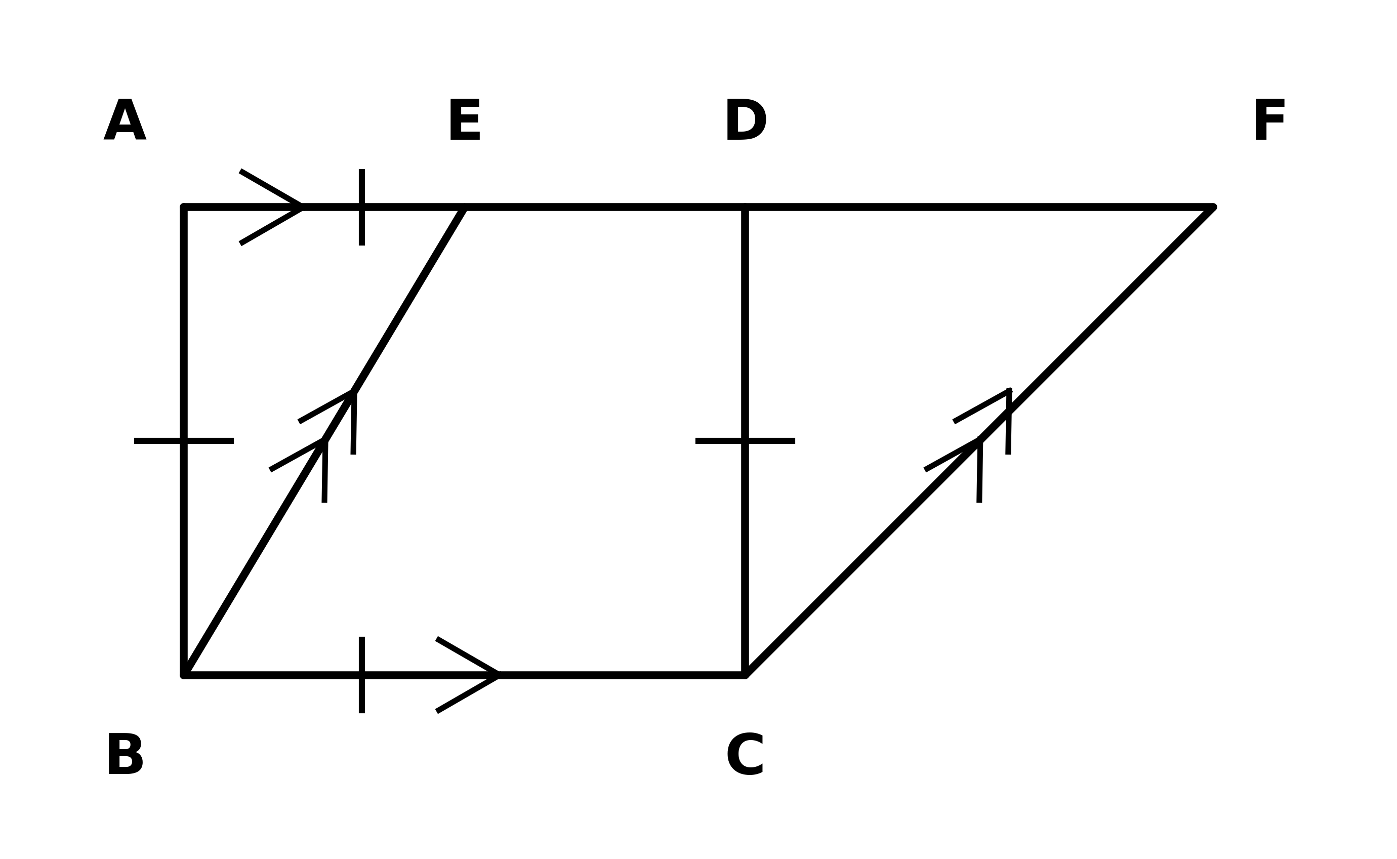 Square ABCD and Parallelogram EBCF sharing base BC