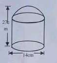 Solid object combination of cylinder and hemisphere